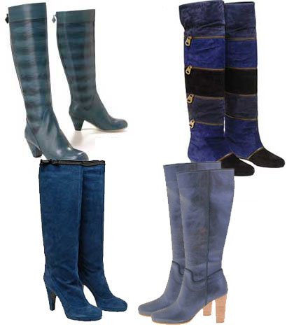 Blå stövlar
