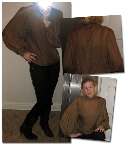 Dagens outfit: secondhandblus