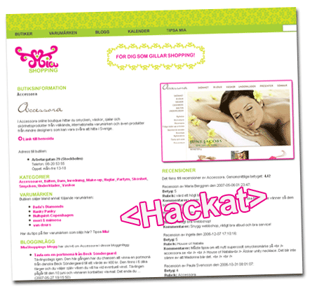 Ny design på butikssidorna