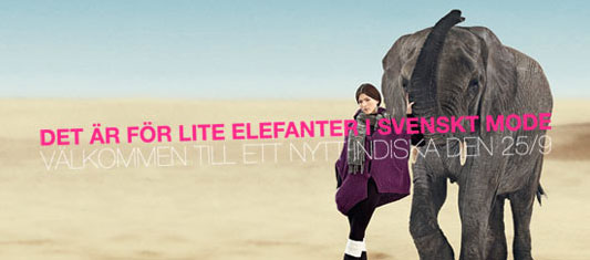 Indiska bjuder in till modevisning