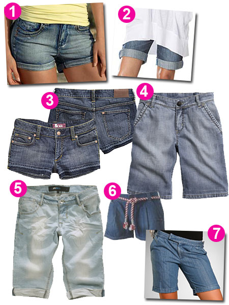 7 par jeansshorts under 500 kr