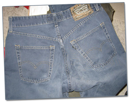 Kläder från förr: Färgade jeans