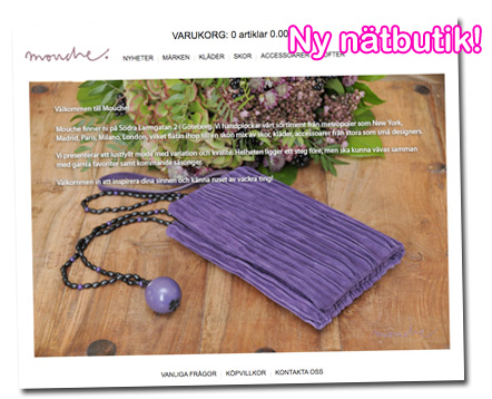 Ny nätbutik: Mouche