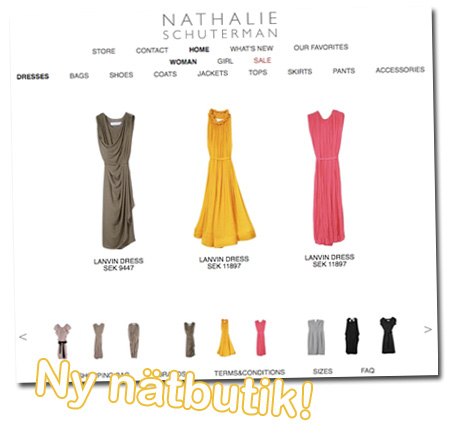 Ny nätbutik: Nathalie Schuterman
