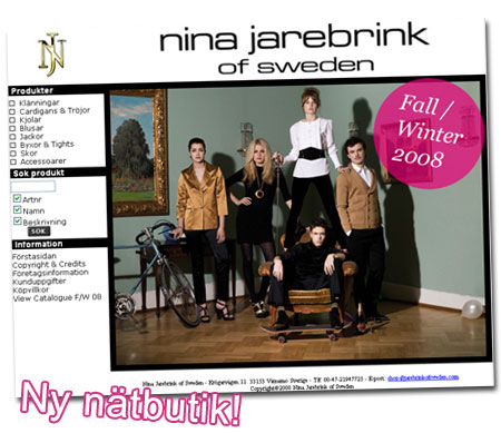 Ny nätbutik: Nina Jarebrink