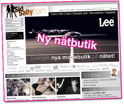 Ny nätbutik: Sid & Sally