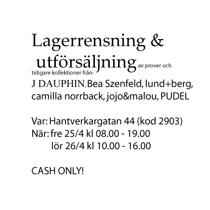 Utförsäljningstips i Stockholm