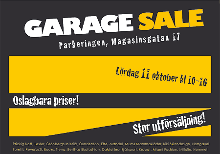 Garagesale i Göteborg